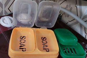 2 Plastic Travel Soap Box