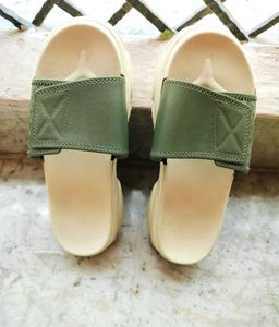 Comfortable Olive Green Slides for women 💚