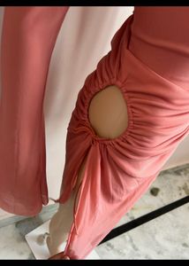 Chic Rose Mesh Bodycon Dress