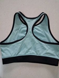 Light Blue &amp; Black Sports Bra