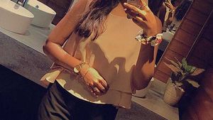 Pink peplum Top