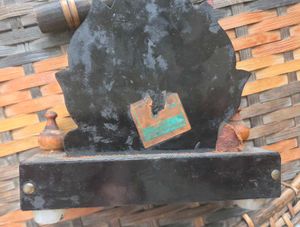 Silver Ganesh Idol with Wooden Stand