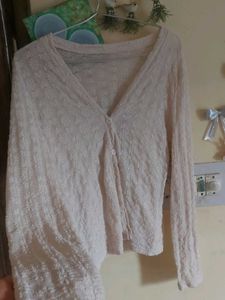 coquette Elegant Cream Cardigan