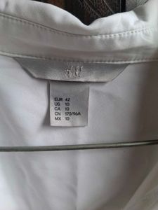 White H&amp;M Button-Up Shirt