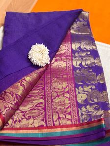 Elegant Purple &amp; Gold Banarasi Saree 💜
