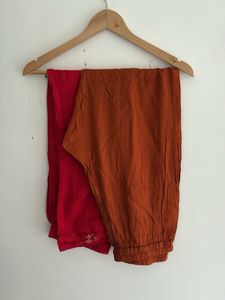 rust &amp; Red pallazos pack of 2