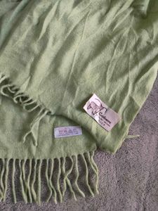Pure Cashmere Light Green Scarf