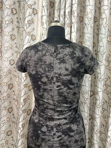 Grey Tie-Dye T-Shirt with Pocket
