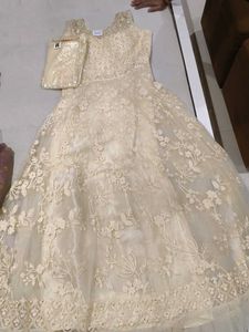Stunning Embroidered Ethnic Gown with Dupatta