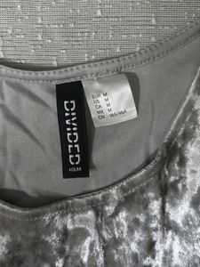 H&amp;M Velvet crop top &amp; pants
