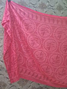 Pretty Pink Printed Scarf