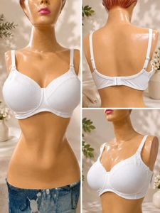 Classic White Cotton Bra