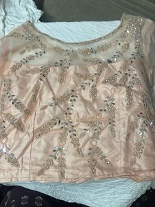 Elegant Embroidered Sheer Blouse