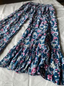 Bohemian Floral Print Palazzo Pants