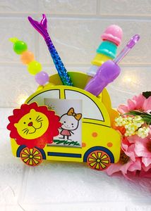 Cute Wooden Pen Holder