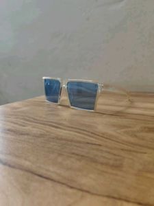 Stylish Square Blue Lens Sunglasses