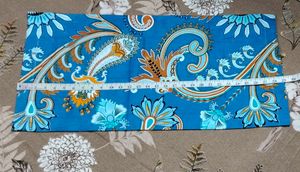 VIBRANT BLUE PAISLEY PRINT BED DIWAN SET
