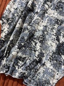 Abstract Print Halter Neck Top