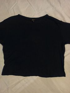 Roadster Women's Korean Black Crop Top