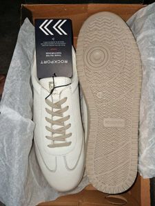 Men's White Leather Sneakers