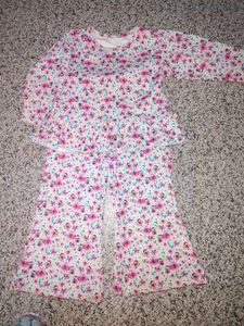 Floral Ruffle Peplum Top &amp; Bell Bottoms Set