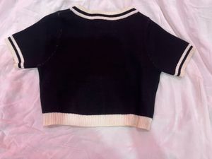 Cropped Cute Bunny Knit Top