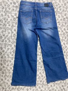 Women's Wide Leg Ripped Jeans