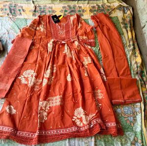 Beautiful Orange Kurta Set