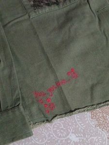 Olive Green Cargo Style Casual Shirt/Jacket