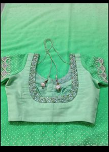 Stunning Ombre Green Embellished Saree
