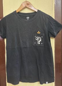 Graphic Print Pocket T-Shirt