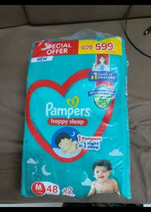 Pampers Happy Sleep Diapers M (48+2)