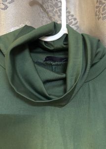 Green Turtleneck Dress| Elegent and stylish