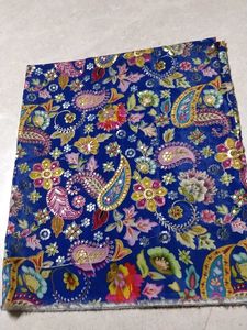 Beautiful Blue Embroidered Fabric