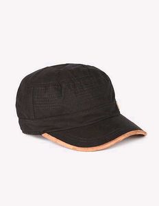 U.S. POLO ASSN.Men Black Panelled Upper Solid Cap