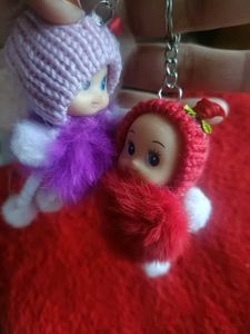Charming Doll Keychains - Set of 2