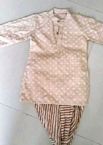 chikankari dhoti kurta set (12-18 months)