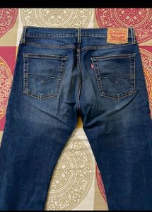 Levi’s Washed Blue Denim Straight Fit Jeans