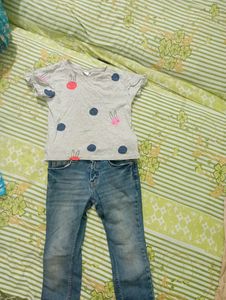 Jeans And T-shirt For 5years