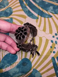 Black Stone Bangle