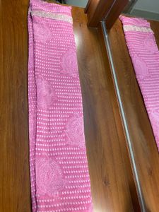 🎀Pink Bandhani print Saree 🎀