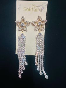 Sparkling Star Tassel Earrings
