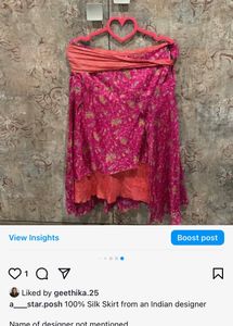 100% Silk Skirt from an Indian designer