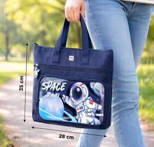 space travel tote bag