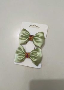 Chic Satin Bow Hair Clips