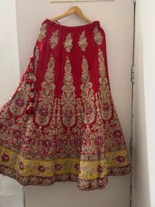 Royal Silk Bridal Lehenga Choli &amp; Heavy Dupatta