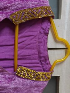 Beautiful Purple Ethnic Anarkali(40-44 size)