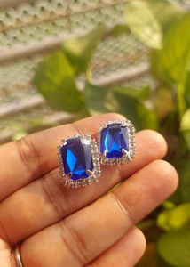 Classic Sapphire Mini Stud Earrings