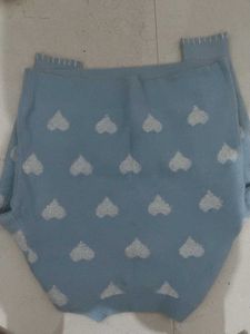 Cute Blue Heart Sweater