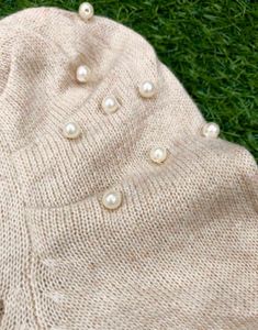 Elegant Pearl Embellished Cardigan